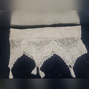 Hand Crocheted Valance 56" Long
